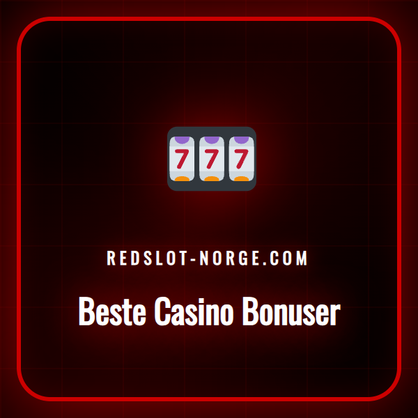 En grafisk fremstilling av de beste casino bonuser tilgjengelig for norske spillere.