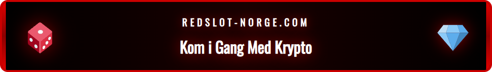 Skjermbilde som viser hvordan man velger Redslot Bitcoin som betalingsmetode.