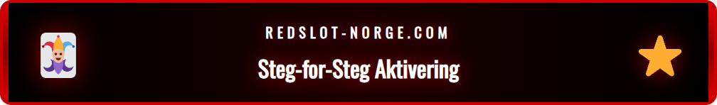En guide som viser hvordan man aktiverer en Redslot kampanjekode.