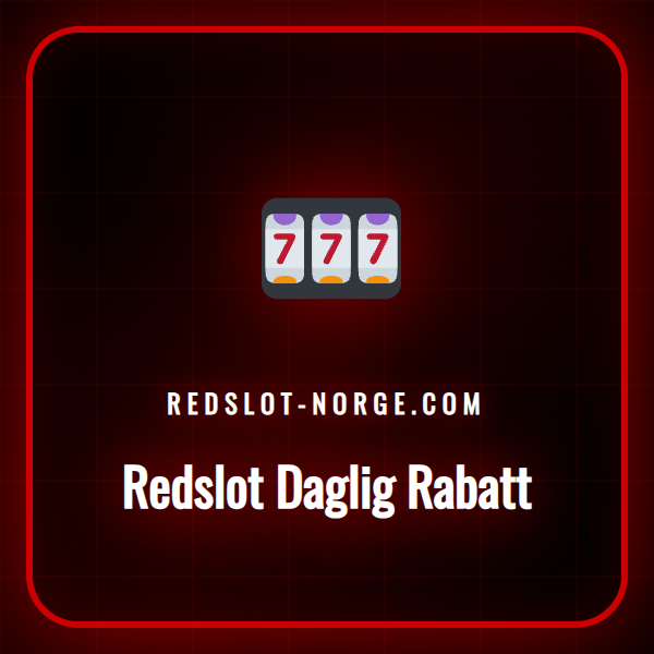 En illustrasjon som viser en gevinstkalender for Redslot Daglig Rabatt.