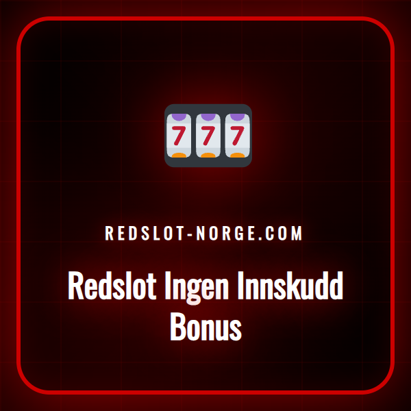 En illustrasjon som viser Redslot Ingen Innskudd Bonus-logoen.
