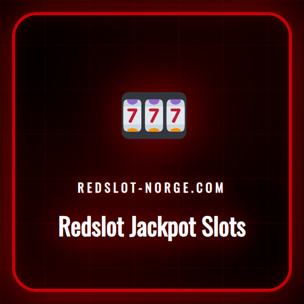 En skjermdump som viser de spennende Redslot Jackpot Slots-spillene.