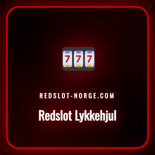 En fargerik illustrasjon av Redslot Lykkehjul med premier.