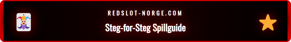 En guide som viser hvordan man finner nye spill på Redslot.