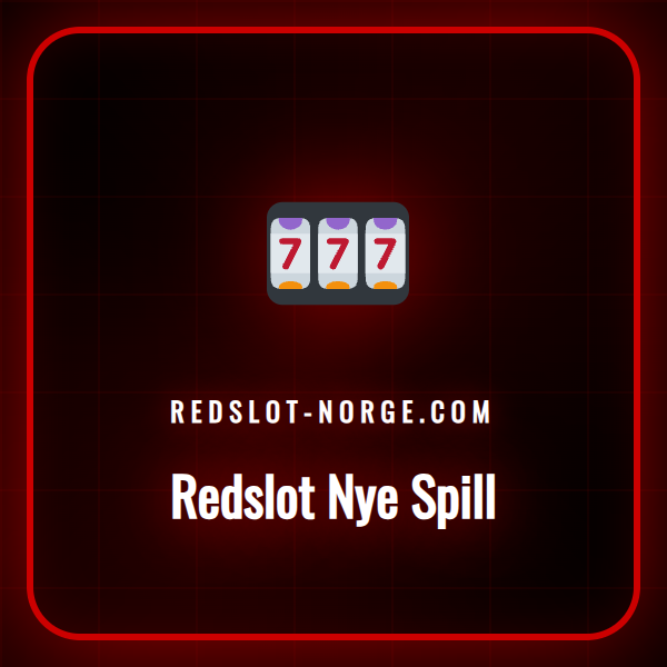 En spennende collage av de nyeste Redslot Nye Spill-titlene.